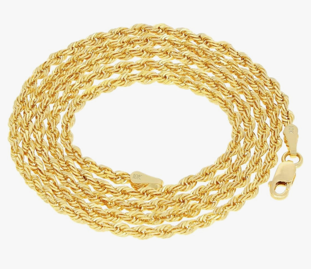 Tortola 10k or 14K Solid Gold Chain - WATERPROOF