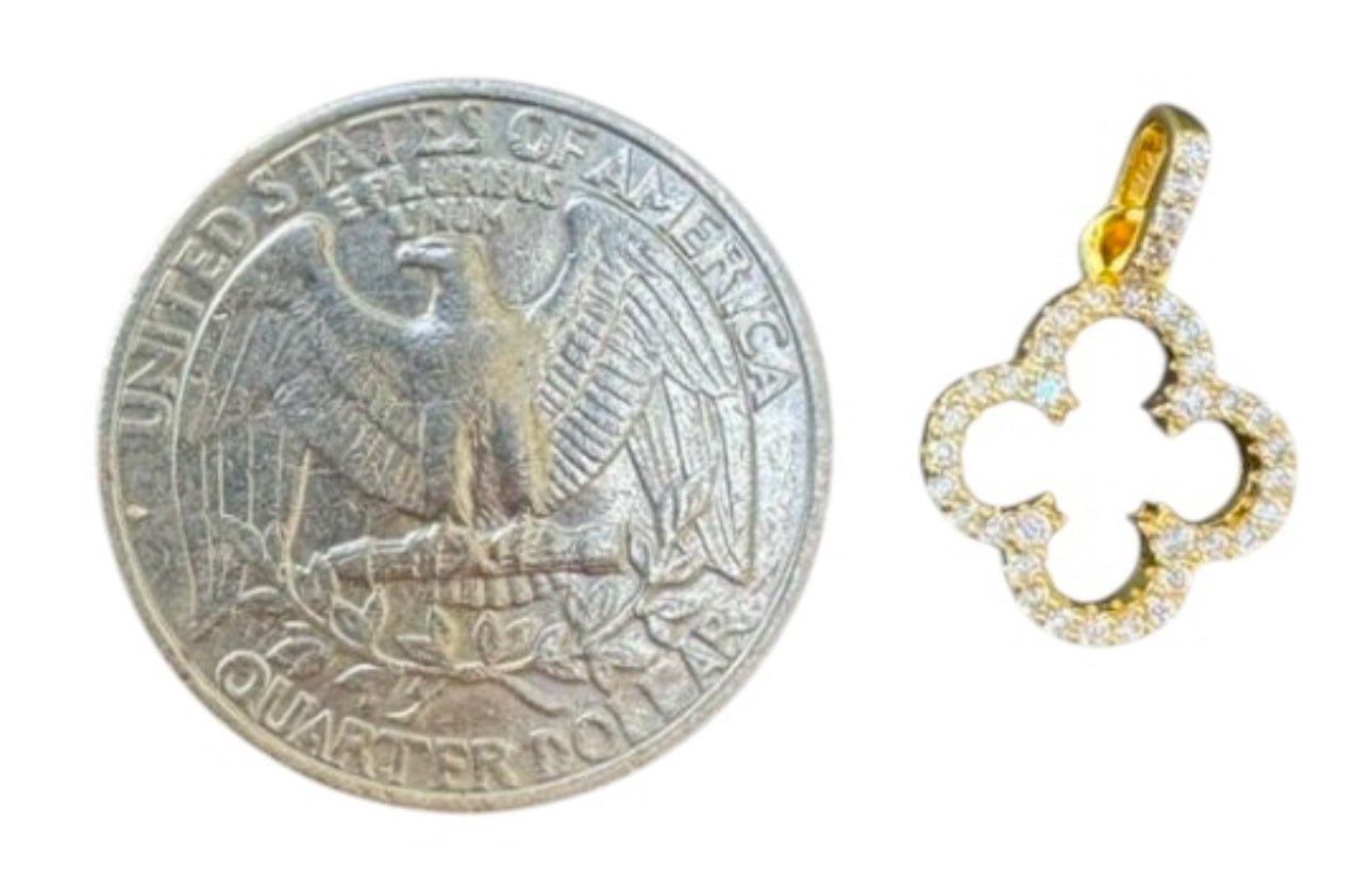 Maui Clover- 14k Gold Vermeil or Solid Silver - Silver is WATERPROOF