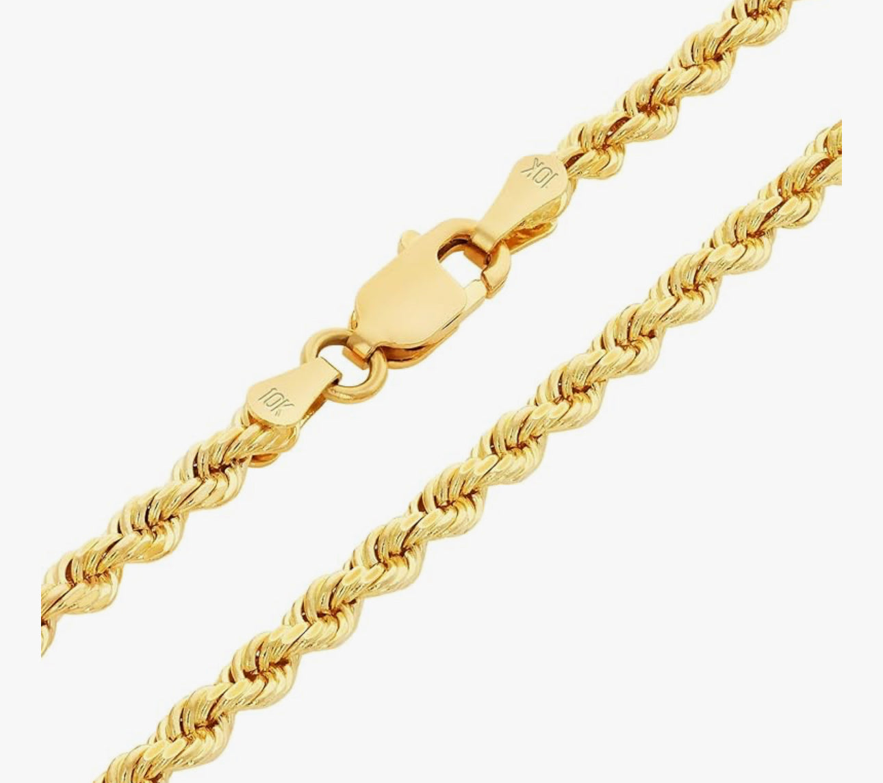 Tortola 10k or 14K Solid Gold Chain - WATERPROOF