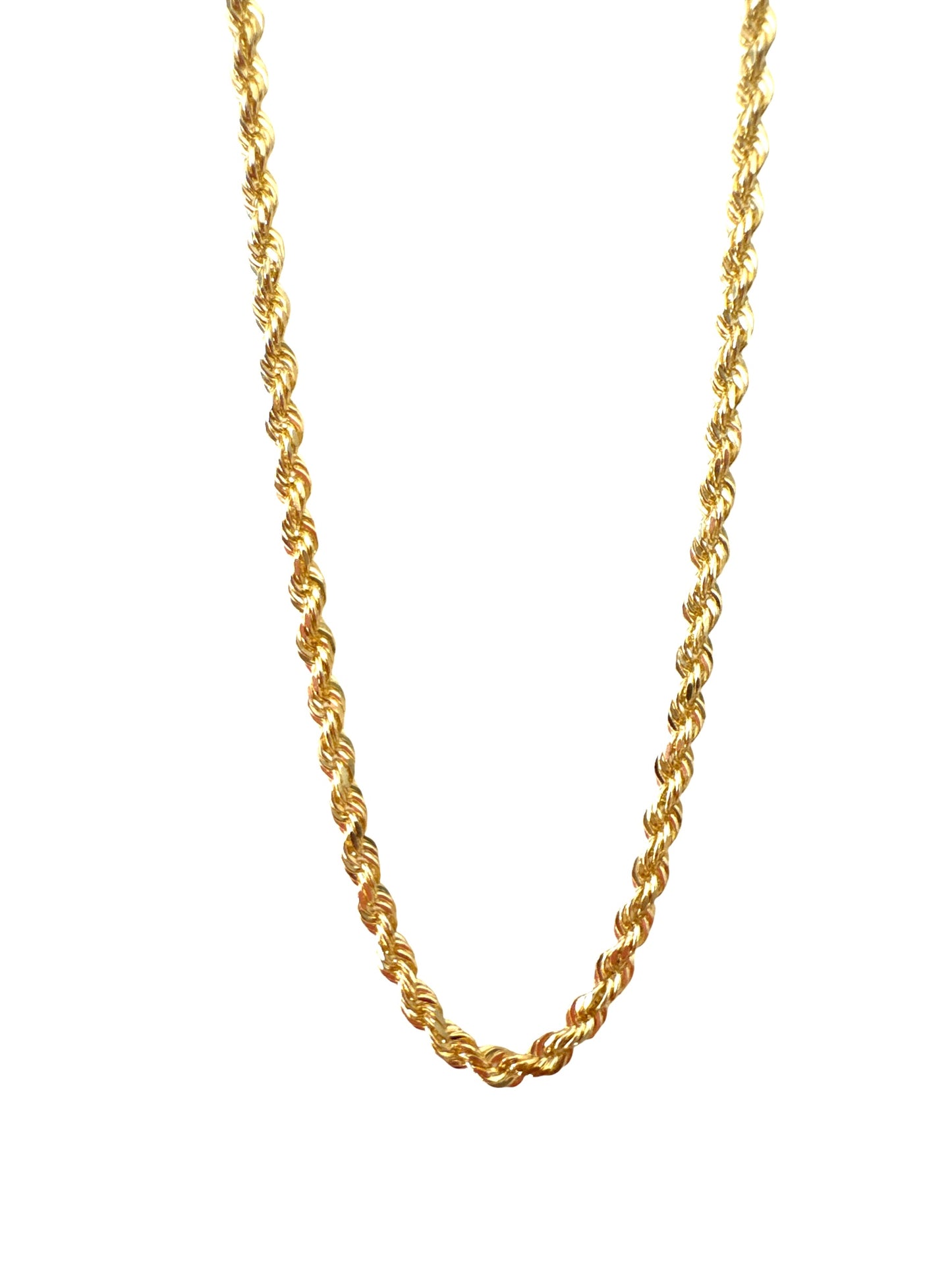Tortola 10k or 14K Solid Gold Chain - WATERPROOF