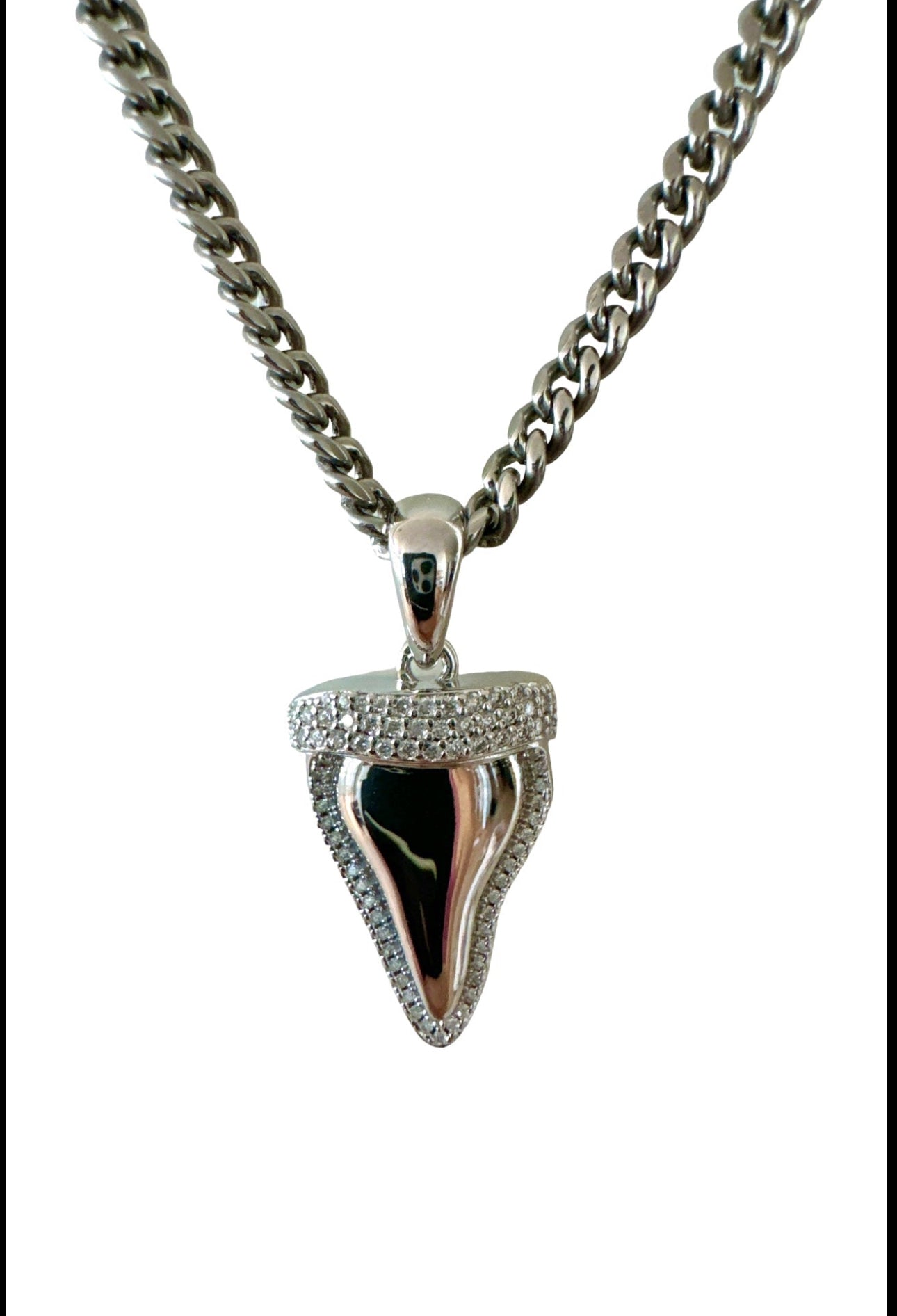 Shark Pendant Gold or Silver - Silver is Waterproof