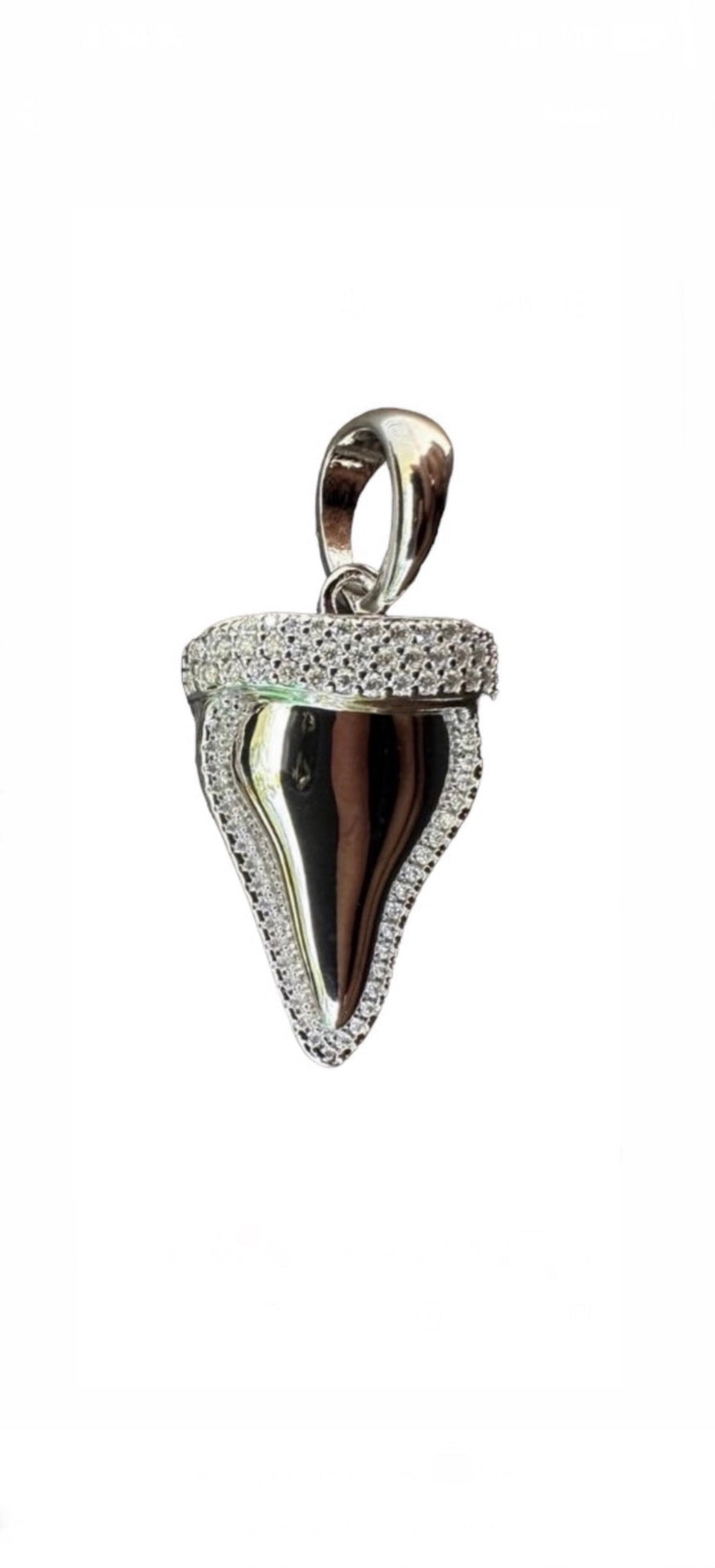 Shark Pendant Gold or Silver - Silver is Waterproof