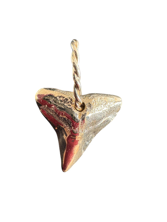 Shark Pendant 14K Solid Gold or Sterling Silver - WATERPROOF