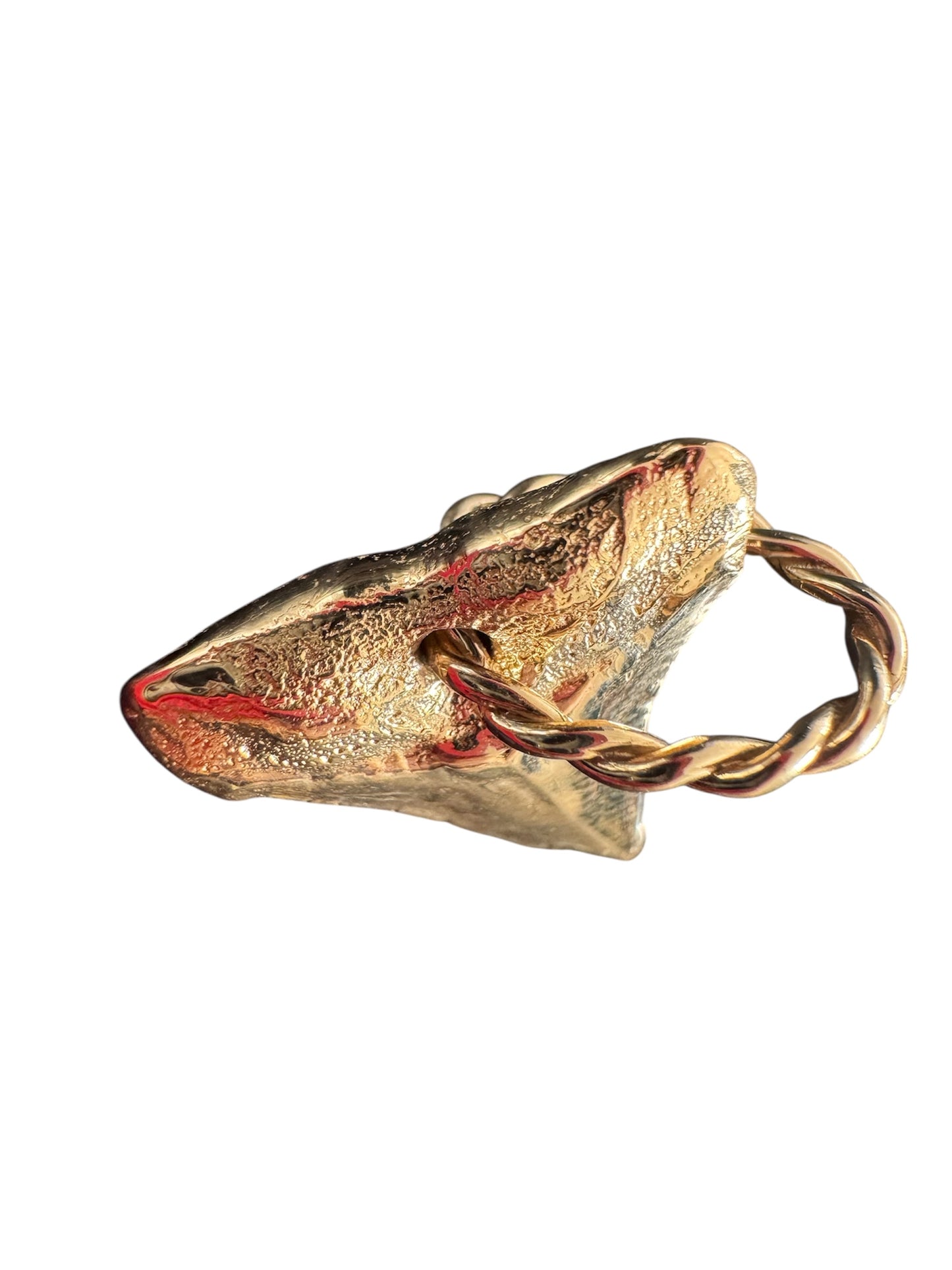 Shark Pendant 14K Solid Gold or Sterling Silver - WATERPROOF