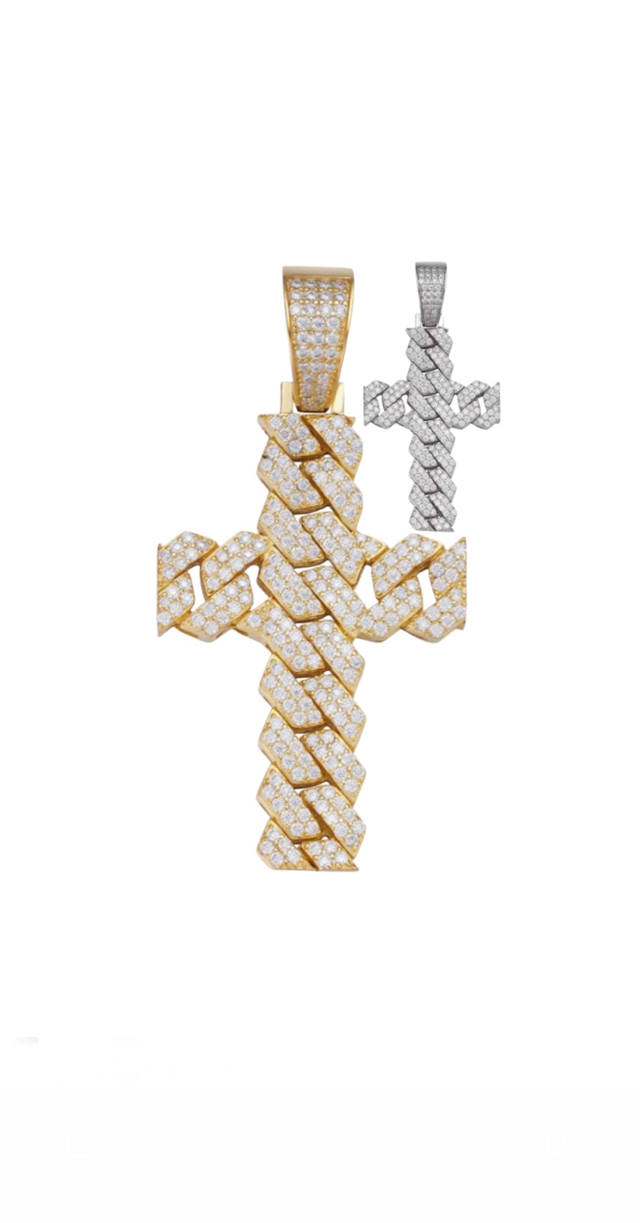 Lost Winds Cross Pendant - 14k Vermeil or 925 Sterling Silver - Silver is WATERPROOF