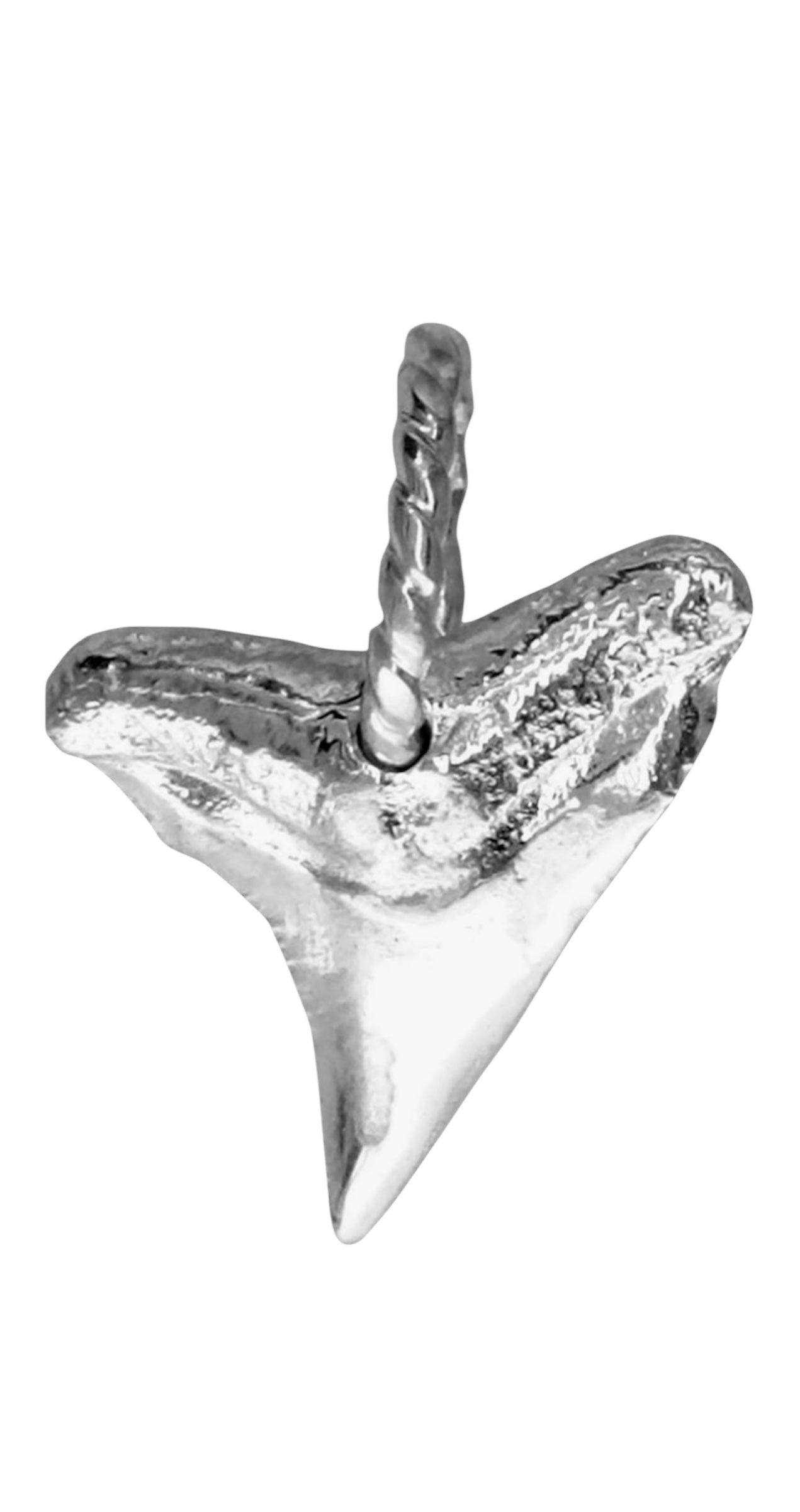 Shark Pendant 14K Solid Gold or Sterling Silver - WATERPROOF